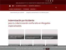 Tablet Screenshot of indemnizacionporaccidente.com