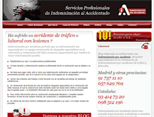 Tablet Screenshot of indemnizacionporaccidente.org